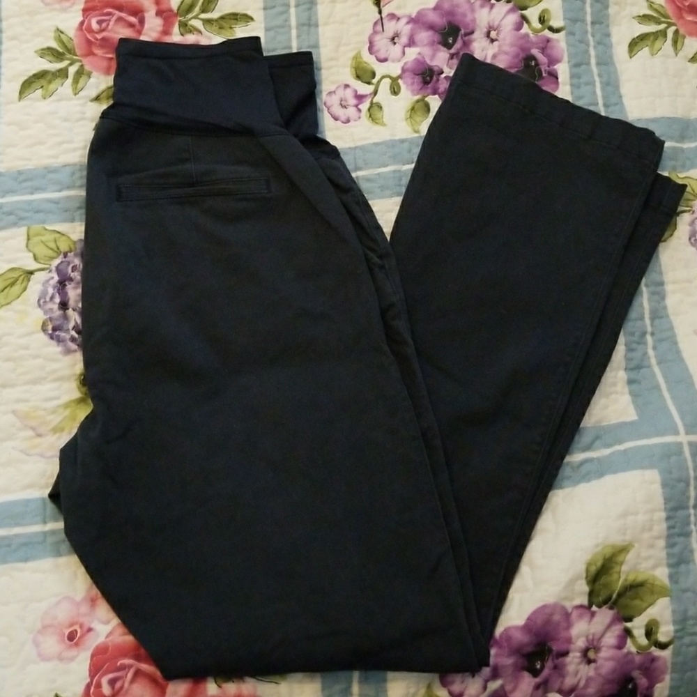 Maternity bootcut khakis -LONG